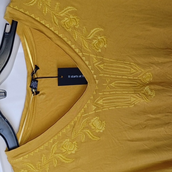 CABLE & GAUGE Women’s Top Gold Sz 1X - Picture 2 of 6